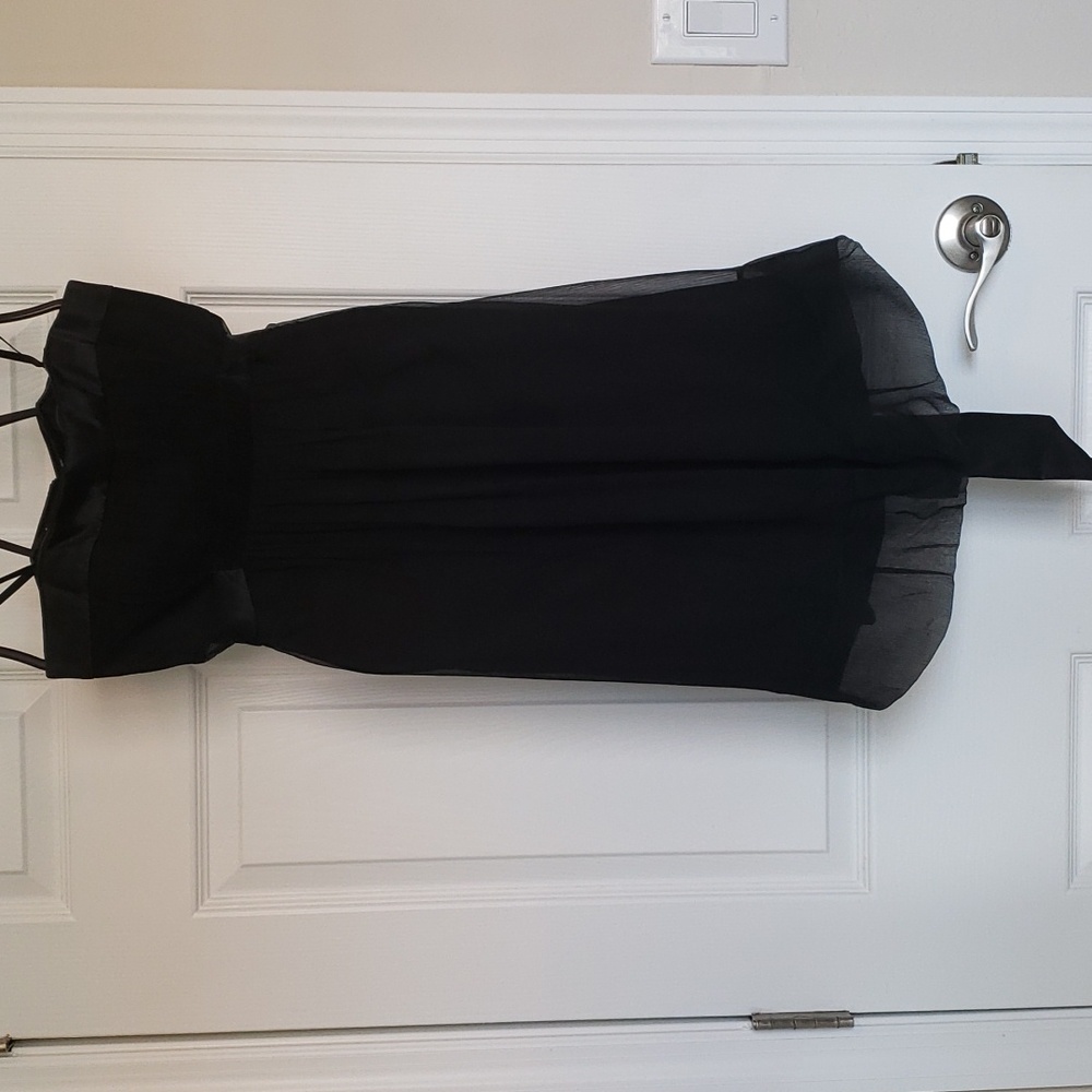 BCBGMaxAzria Strapless Black Dress Size 4 - Picture 1 of 16